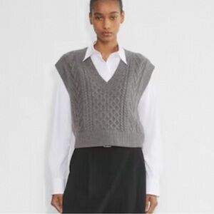 Babaton Emporia Cable Knit Sweater Vest